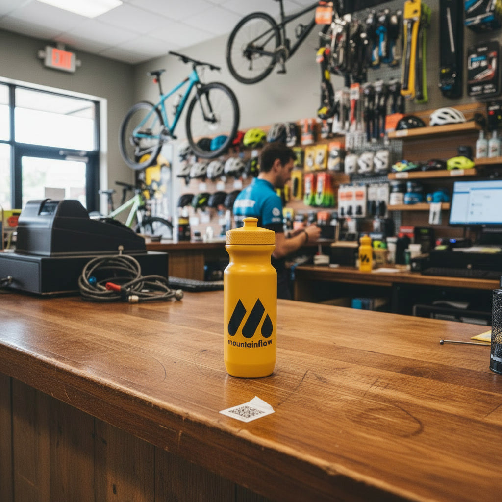 mountainFLOW Custom Plant-Based Bike Water Bottle - Single Sample Unit